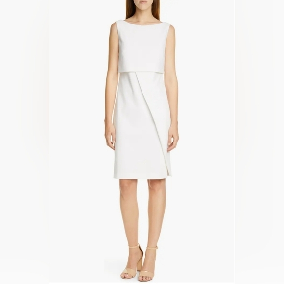 BOSS Danita Faux Wrap Ponte Sheath Dress - Picture 1 of 16